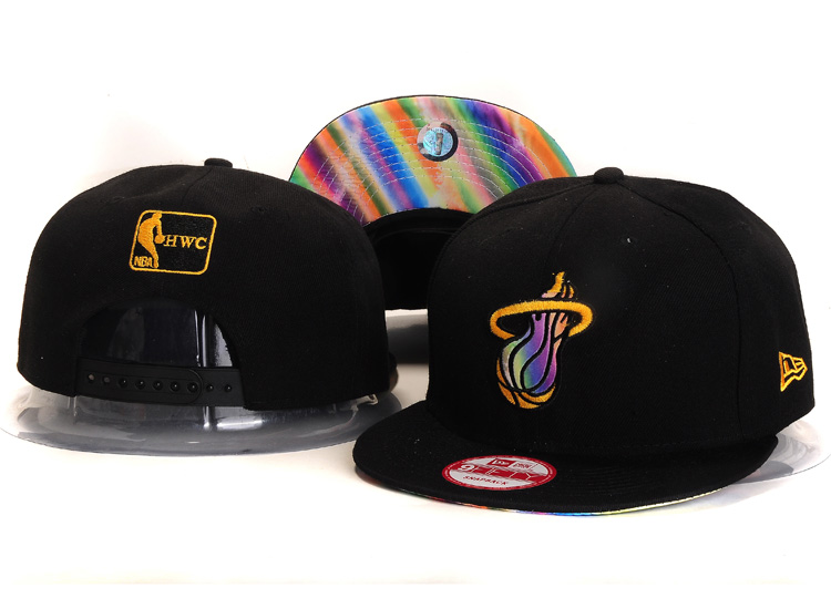 NBA Miami Heat NE Snapback Hat #183